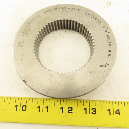 Western Pegasus 54T 20/40DP 37.5° PA 0°8' Helix RH GO Ring Gauge .0833SW