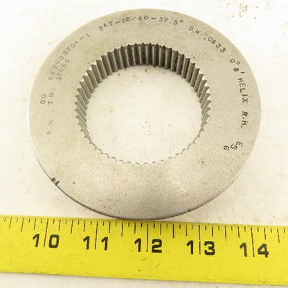 Western Pegasus 54T 20/40DP 37.5° PA 0°8' Helix RH GO Ring Gauge .0833SW