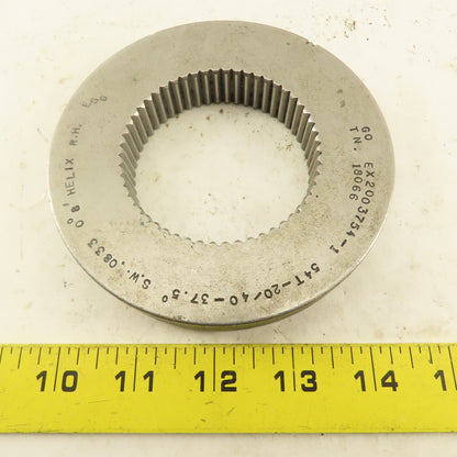 Western Pegasus 54T 20/40DP 37.5° PA 0°8' Helix RH GO Ring Gauge .0833SW