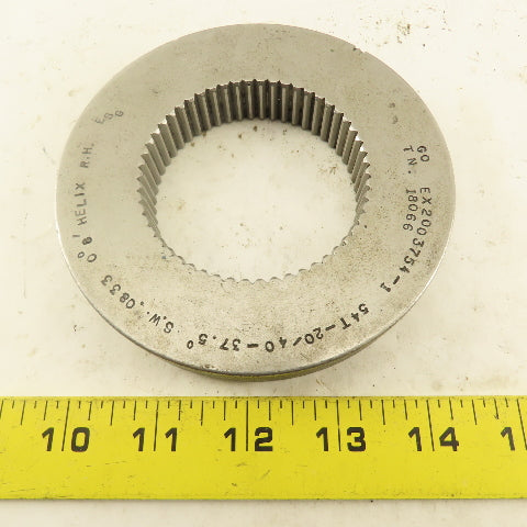 Western Pegasus 54T 20/40DP 37.5° PA 0°8' Helix RH GO Ring Gauge .0833SW