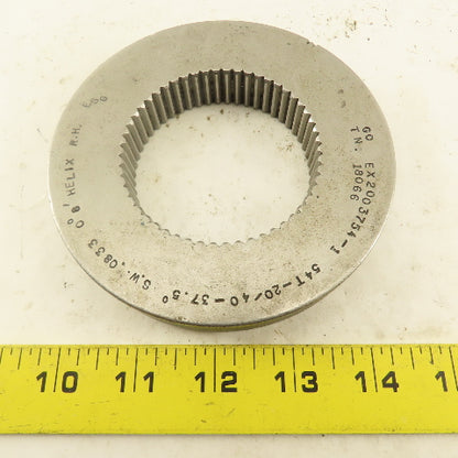 Western Pegasus 54T 20/40DP 37.5° PA 0°8' Helix RH GO Ring Gauge .0833SW