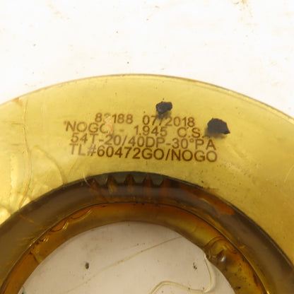 Western Pegasus 54T 20/40DP 30° PA GO NO/GO Ring Gauge Set 2.031 CSW 1.945