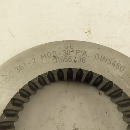 Western Pegasus 36T 2 MOD 30° PA GO Ring Gauge