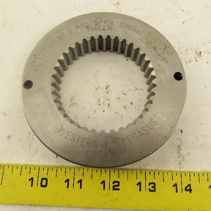 Western Pegasus 36T 2 MOD 30° PA GO Ring Gauge