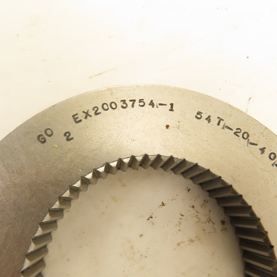 54T 20/40DP 37.5° PA 0°8' Helix RH GO Ring Gauge .0833 SW