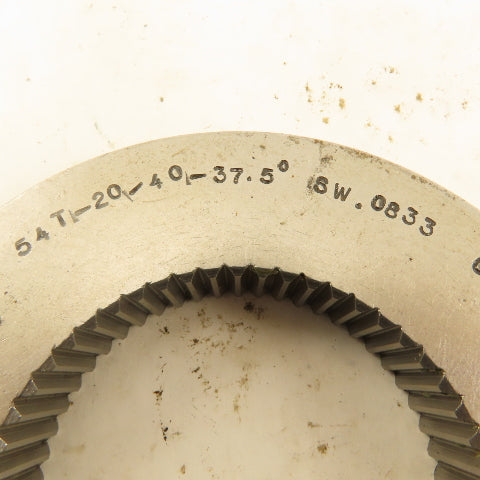 54T 20/40DP 37.5° PA 0°8' Helix RH GO Ring Gauge .0833 SW