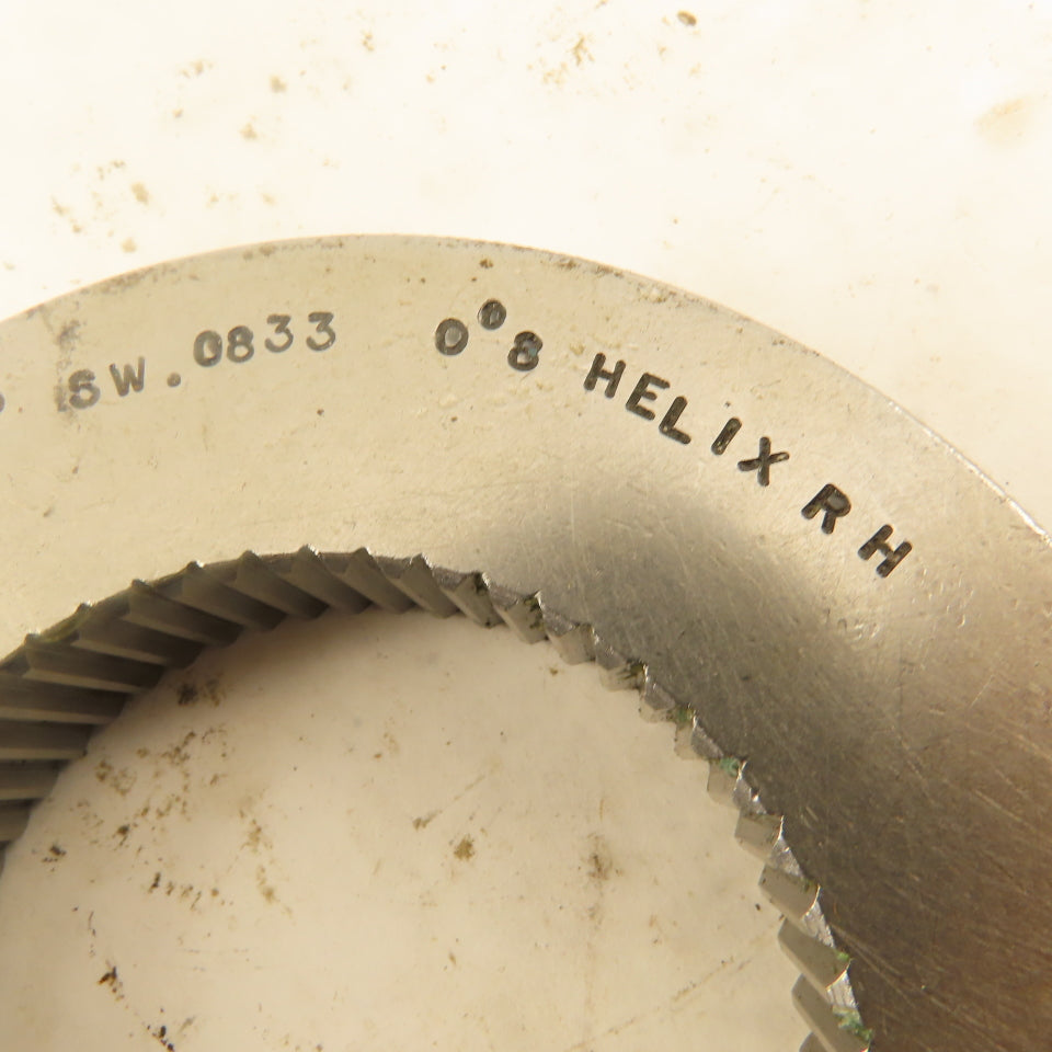 54T 20/40DP 37.5° PA 0°8' Helix RH GO Ring Gauge .0833 SW