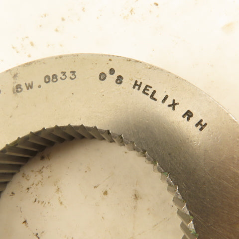 54T 20/40DP 37.5° PA 0°8' Helix RH GO Ring Gauge .0833 SW