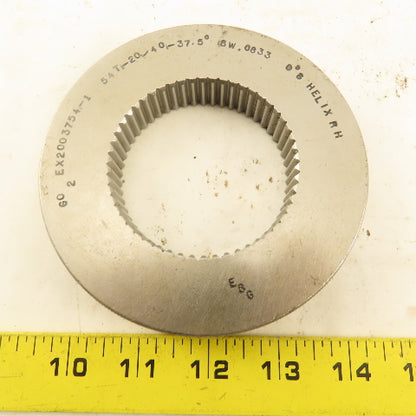 54T 20/40DP 37.5° PA 0°8' Helix RH GO Ring Gauge .0833 SW
