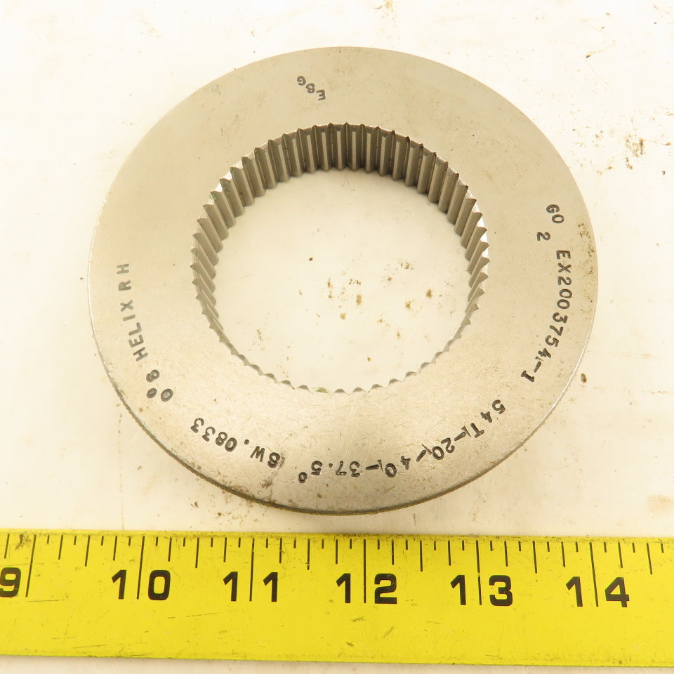 54T 20/40DP 37.5° PA 0°8' Helix RH GO Ring Gauge .0833 SW