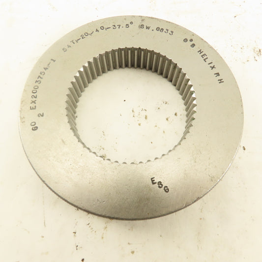 54T 20/40DP 37.5° PA 0°8' Helix RH GO Ring Gauge .0833 SW