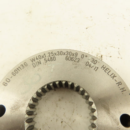 Western Pegasus W40x1.25x30x30x9 30T Spline Gear GO Gauge 0°30' Helix RH
