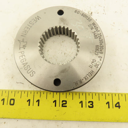 Western Pegasus W40x1.25x30x30x9 30T Spline Gear GO Gauge 0°30' Helix RH