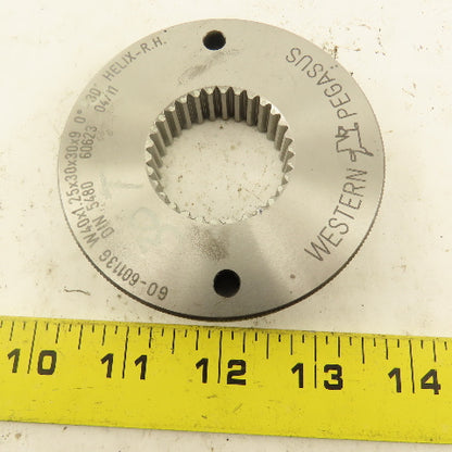 Western Pegasus W40x1.25x30x30x9 30T Spline Gear GO Gauge 0°30' Helix RH