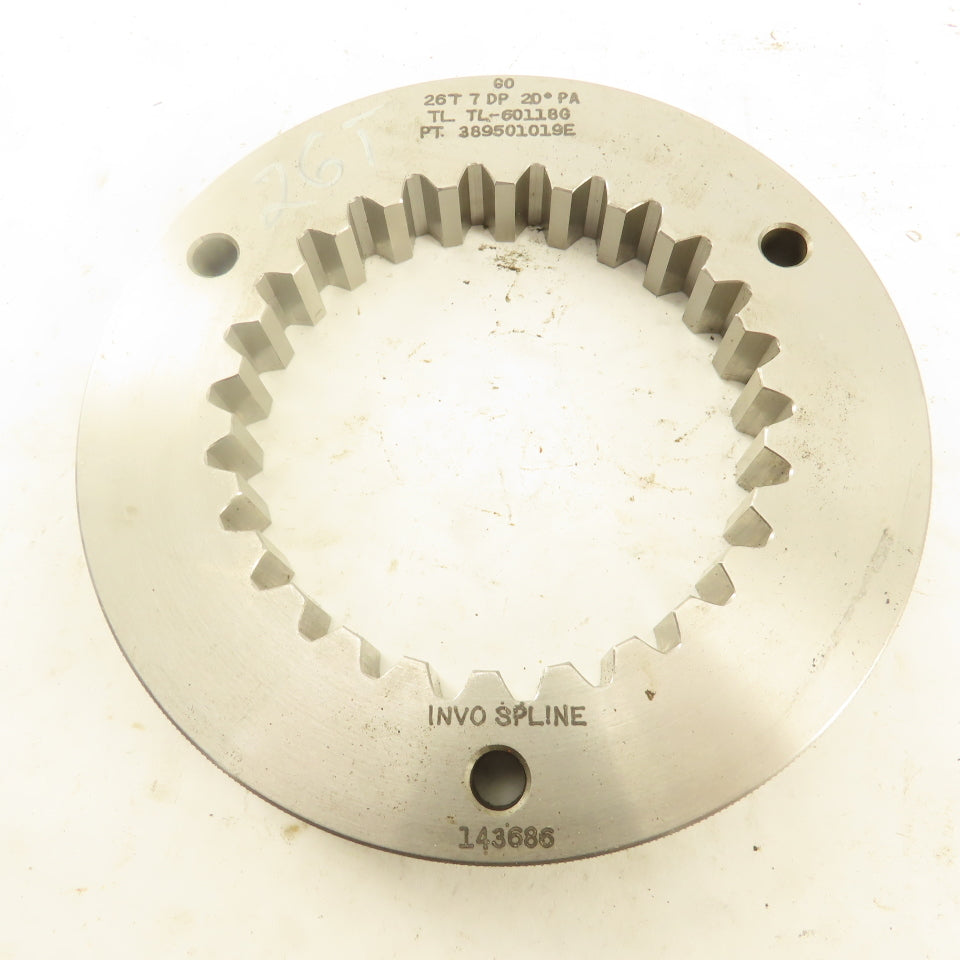 Invo Spline 26T 7DP 20°PA GO Ring Gauge