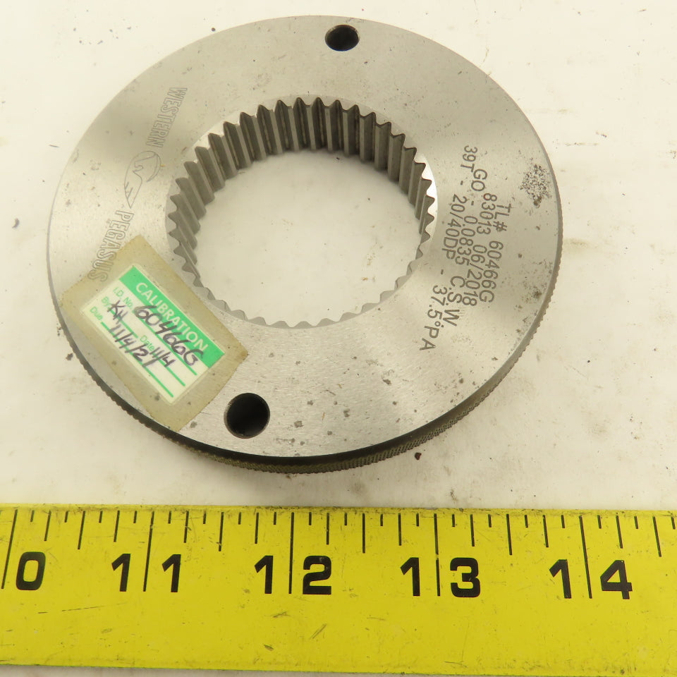 Western Pegasus 39T 20/40DP 37.5°PA GO Ring Gauge 0.0835 CSW
