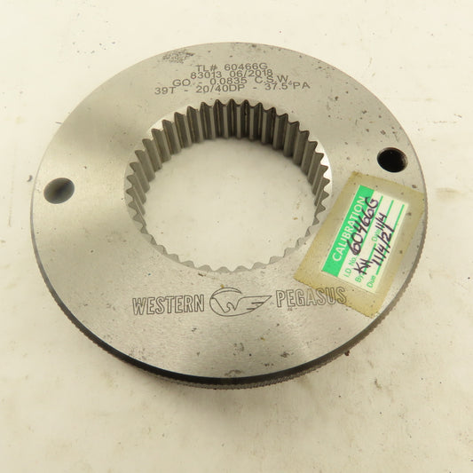 Western Pegasus 39T 20/40DP 37.5°PA GO Ring Gauge 0.0835 CSW