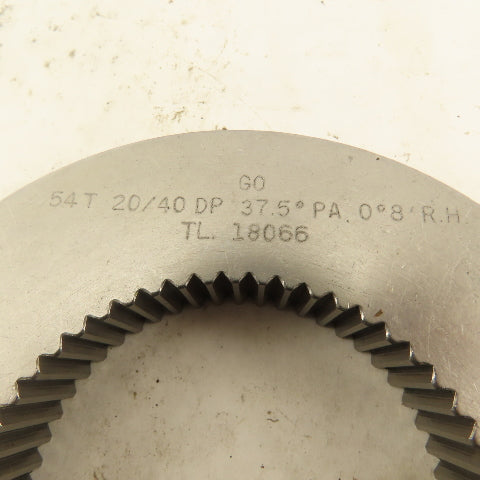 Eagle Spline 54T 20/40DP 37.5° PA 0°8'RH GO Ring Gauge