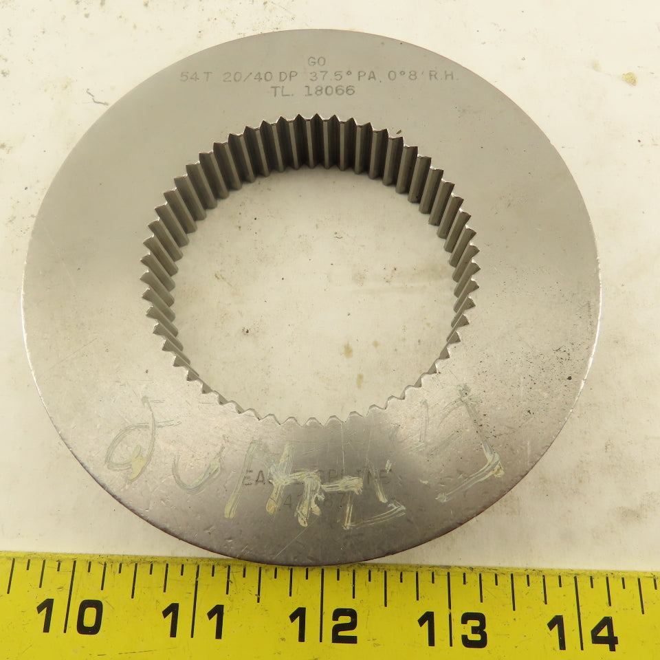 Eagle Spline 54T 20/40DP 37.5° PA 0°8'RH GO Ring Gauge