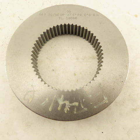 Eagle Spline 54T 20/40DP 37.5° PA 0°8'RH GO Ring Gauge