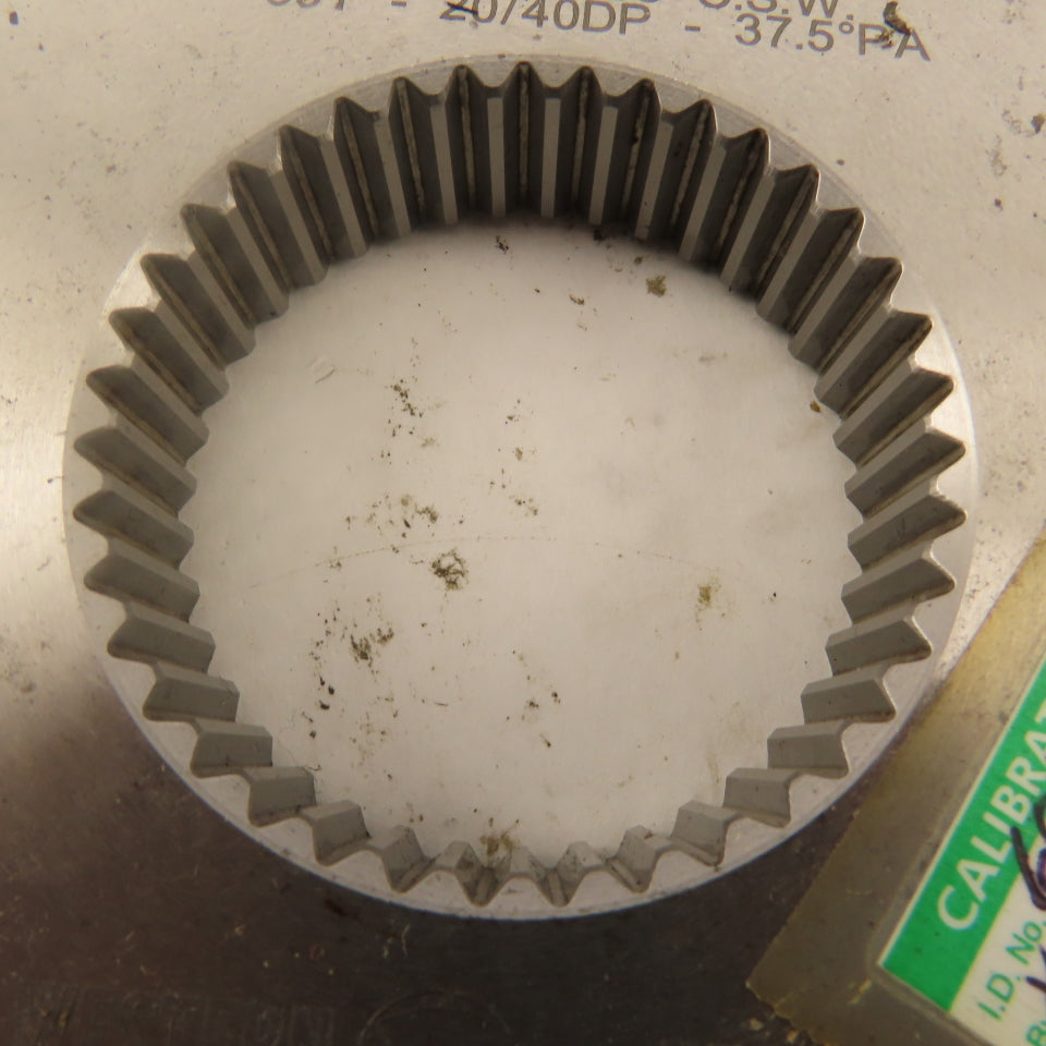 54T 20/40 DP 37.5° PA 0°8' Helix RH NO GO Ring Gauge .0801SW