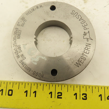 Western Pegasus W40x1.25x30x30x9 30T NO GO Ring Gauge 0°30' Helix RH
