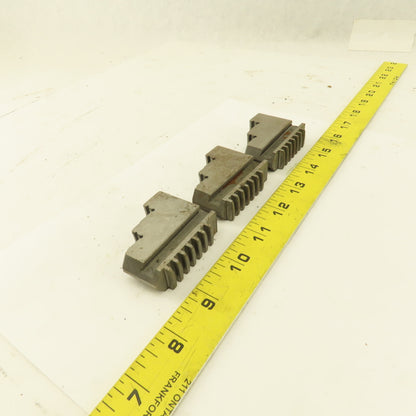9054 Hard Jaw Step Scroll Chuck Jaw Set 2-1/4" Long 1-7/8" Tall Lot Of 3