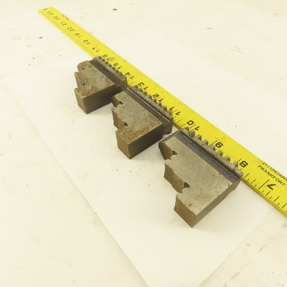 0514 Hard Jaw Step Scroll Chuck Jaw Set 2-1/2 Long 2" Tall Lot Of 3
