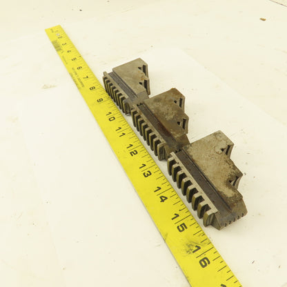 0461 Hard Jaw Step Scroll Chuck Jaw Set 2-1/2 Long 2" Tall Lot Of 3
