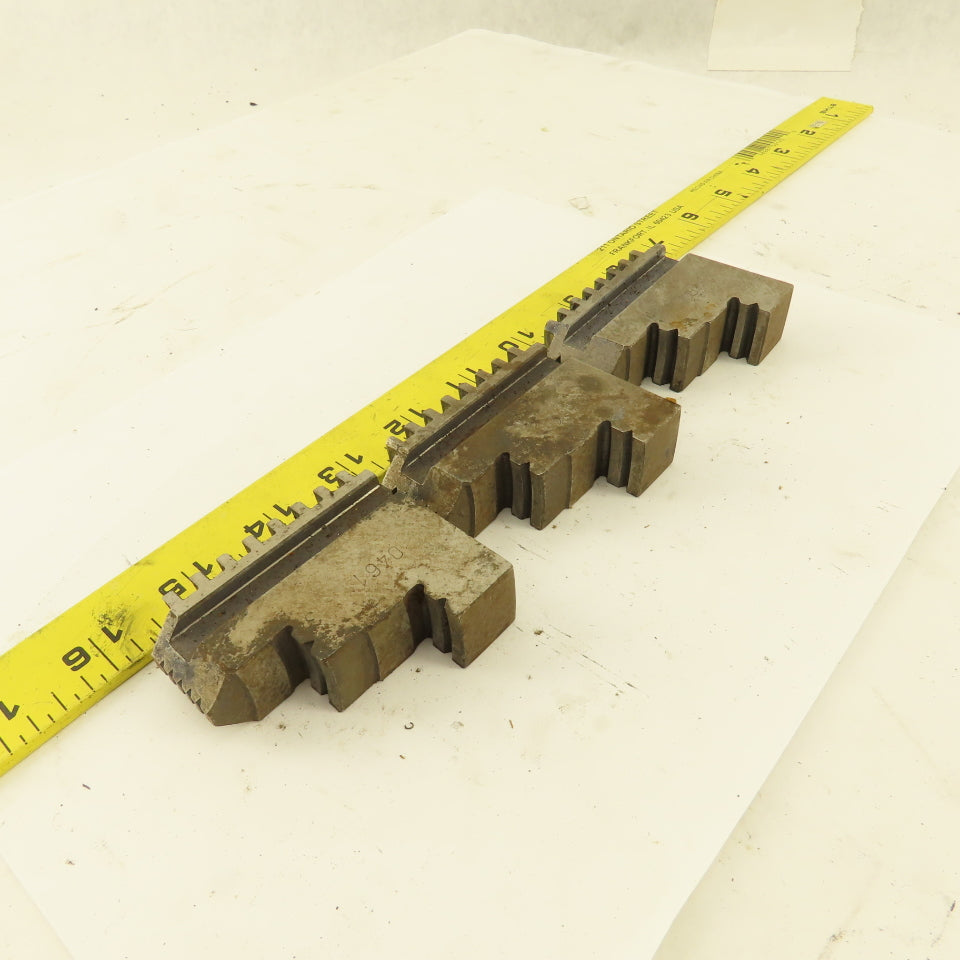 0461 Hard Jaw Step Scroll Chuck Jaw Set 2-1/2 Long 2" Tall Lot Of 3
