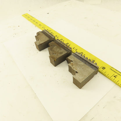 0461 Hard Jaw Step Scroll Chuck Jaw Set 2-1/2 Long 2" Tall Lot Of 3