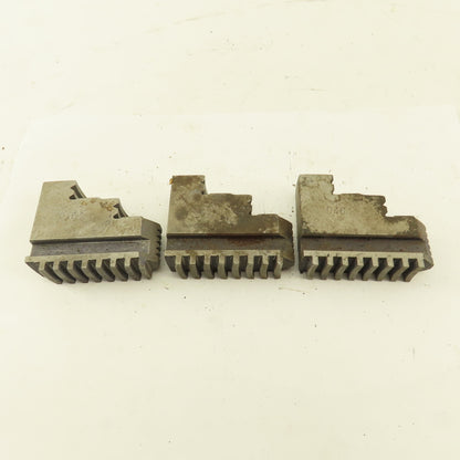 0461 Hard Jaw Step Scroll Chuck Jaw Set 2-1/2 Long 2" Tall Lot Of 3