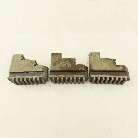 0461 Hard Jaw Step Scroll Chuck Jaw Set 2-1/2 Long 2" Tall Lot Of 3