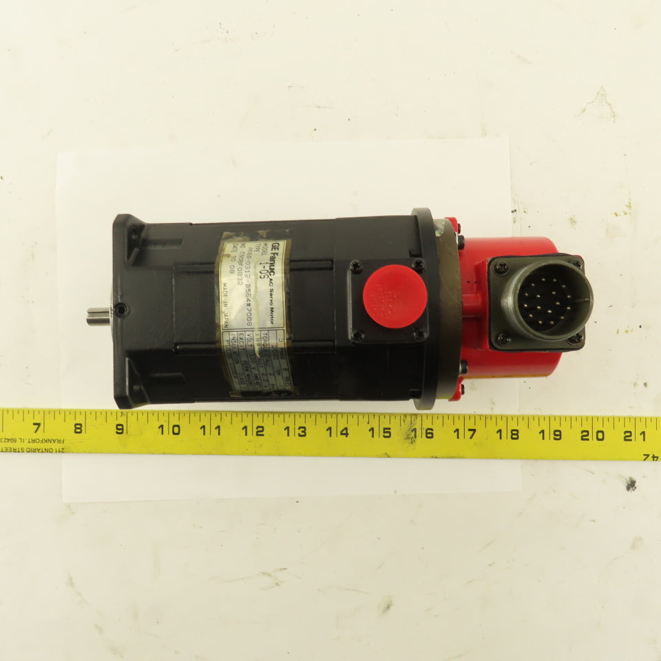 Fanuc A06B-0312-B564 120V 8 Pole 2000RPM 3Ph 2.2A AC Servo Motor Pulsecoder