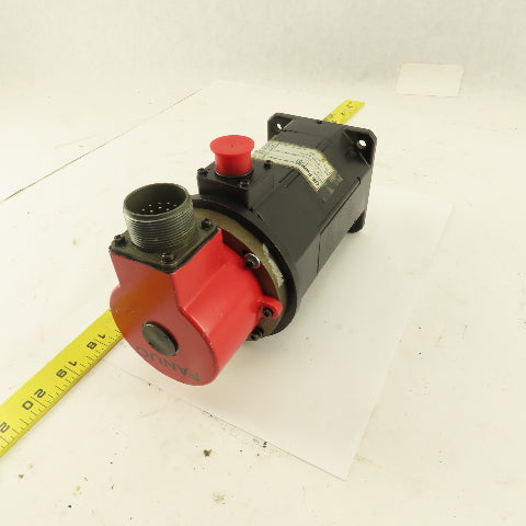 Fanuc A06B-0312-B564 120V 8 Pole 2000RPM 3Ph 2.2A AC Servo Motor Pulsecoder