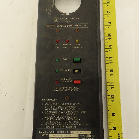 Exide ES3-18-1050 X1060-43-1 Forklift Battery Charger Control Board