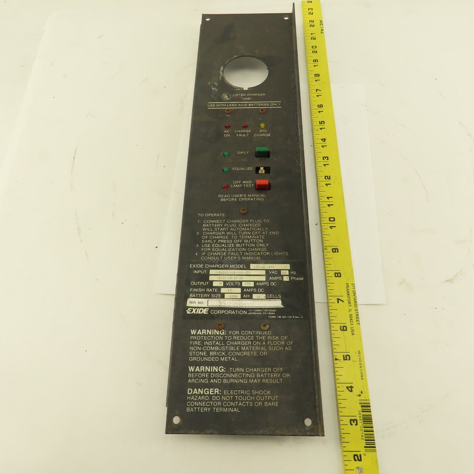 Exide ES3-18-1050 X1060-43-1 Forklift Battery Charger Control Board