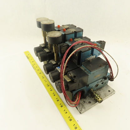 MAC 82A-AC-BKATMDACP1DA 2 Position Solenoid Valve Bank Regulators Manifold