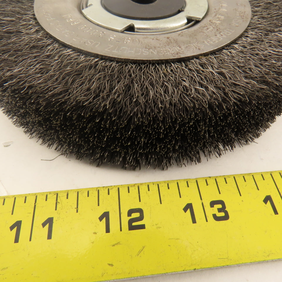 Advance Brush EPD 81114 PFERD 6" x 1-1/16" Wide Medium Face Wire Wheel Brush