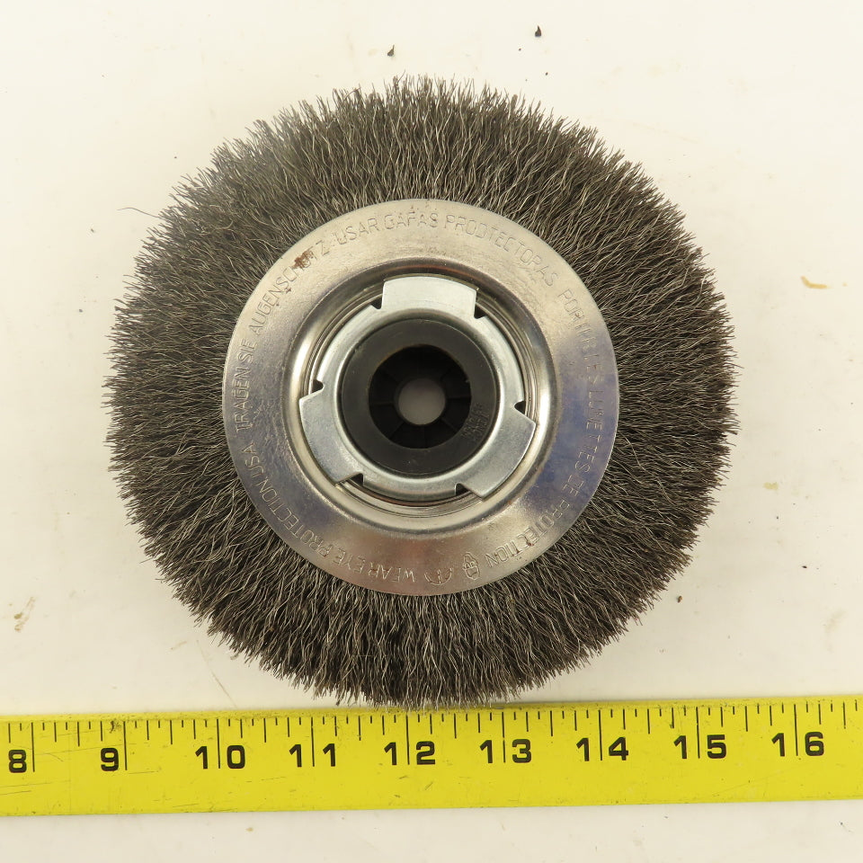 Advance Brush EPD 81114 PFERD 6" x 1-1/16" Wide Medium Face Wire Wheel Brush