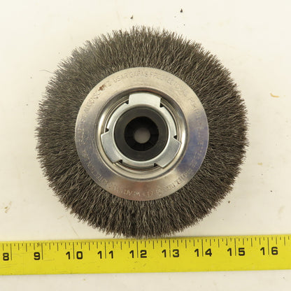 Advance Brush EPD 81114 PFERD 6" x 1-1/16" Wide Medium Face Wire Wheel Brush