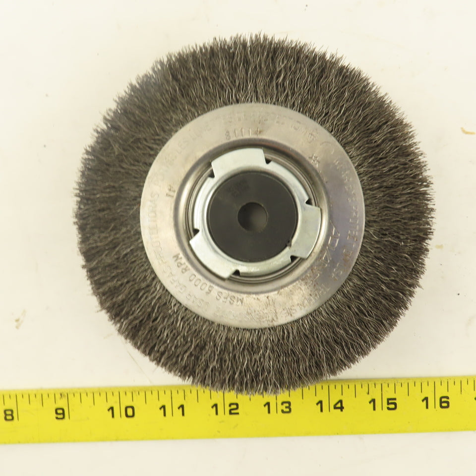 Advance Brush EPD 81114 PFERD 6" x 1-1/16" Wide Medium Face Wire Wheel Brush
