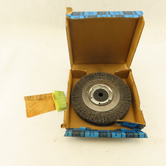 Advance Brush EPD 81114 PFERD 6" x 1-1/16" Wide Medium Face Wire Wheel Brush