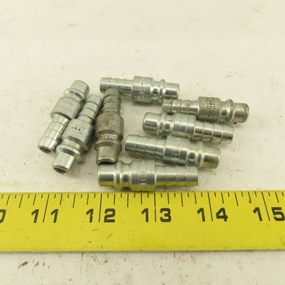 Parker H5E Male Quick Connect Coupling 3/8" Male Barb x 3/8" Male Air Line Lot/8