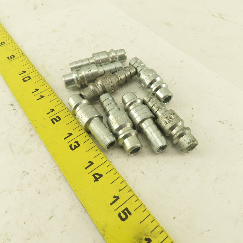 Parker H5E Male Quick Connect Coupling 3/8" Male Barb x 3/8" Male Air Line Lot/8
