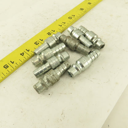 Parker H5E Male Quick Connect Coupling 3/8" Male Barb x 3/8" Male Air Line Lot/8