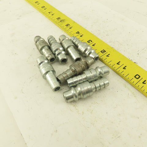 Parker H5E Male Quick Connect Coupling 3/8" Male Barb x 3/8" Male Air Line Lot/8