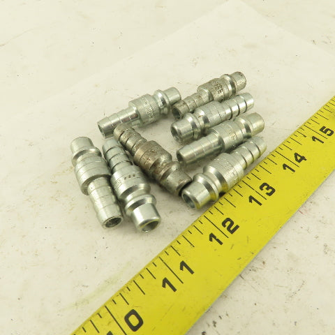 Parker H5E Male Quick Connect Coupling 3/8" Male Barb x 3/8" Male Air Line Lot/8