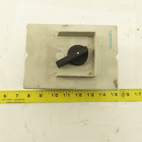 Siemens 3VU1300-1MF00 600V 20Hp 3Ph 0.6-1.0A Circuit Breaker Enclosure Operator