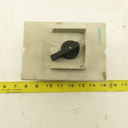 Siemens 3VU1300-1MF00 600V 20Hp 3Ph 0.6-1.0A Circuit Breaker Enclosure Operator